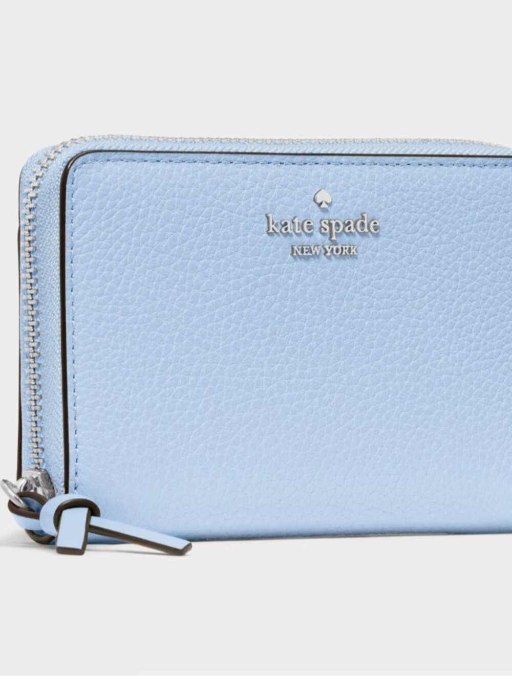 New Kate Spade Knott Medium Wallet Pebble Leather North Star